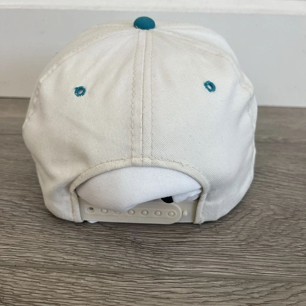 Vintage 90s NBA Charlotte Hornets Basketball Hat Logo Graphics Snapback Cap Teal